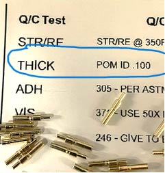 Parts With ID Thickness Requirement